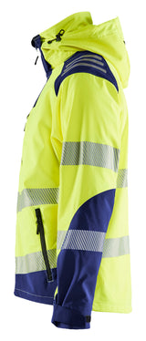 Blåkläder 4491 High Vis Softshelljakke produktfoto med tryk