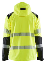 Blåkläder 4491 High Vis Softshelljakke nærbillede med logo