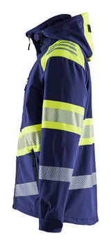Blåkläder 4494 High Vis Softshell Jakke produktfoto med tryk