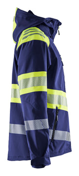 Blåkläder 4494 High Vis Softshell Jakke detalje til broderi