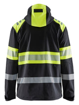 Blåkläder 4494 High Vis Softshell Jakke nærbillede med logo