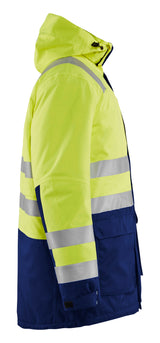 Blåkläder 4495 High Vis Vinterparkajakke produktfoto med tryk