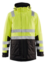 Blåkläder 4495 High Vis Vinterparkajakke detalje til broderi