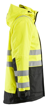Blåkläder 4495 High Vis Vinterparkajakke nærbillede med logo