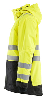 Blåkläder 4495 High Vis Vinterparkajakke produktbillede med tryk