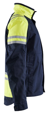 Blåkläder 4505 Jakke Inherent Steel produktfoto med tryk