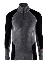 Blåkläder 4699 Undertrøje Merinould Half Zip Xwarm med tryk eller logo – arbejdstøj og firmatøj