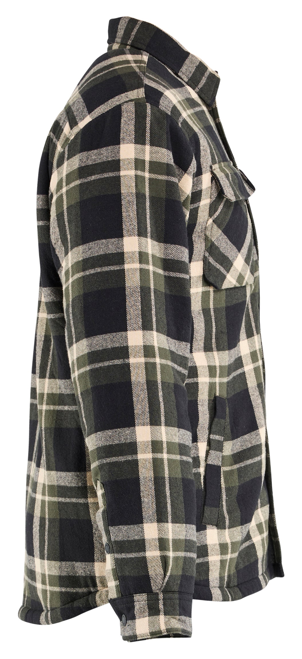 Flannelskjorte med Fiberpelsforing