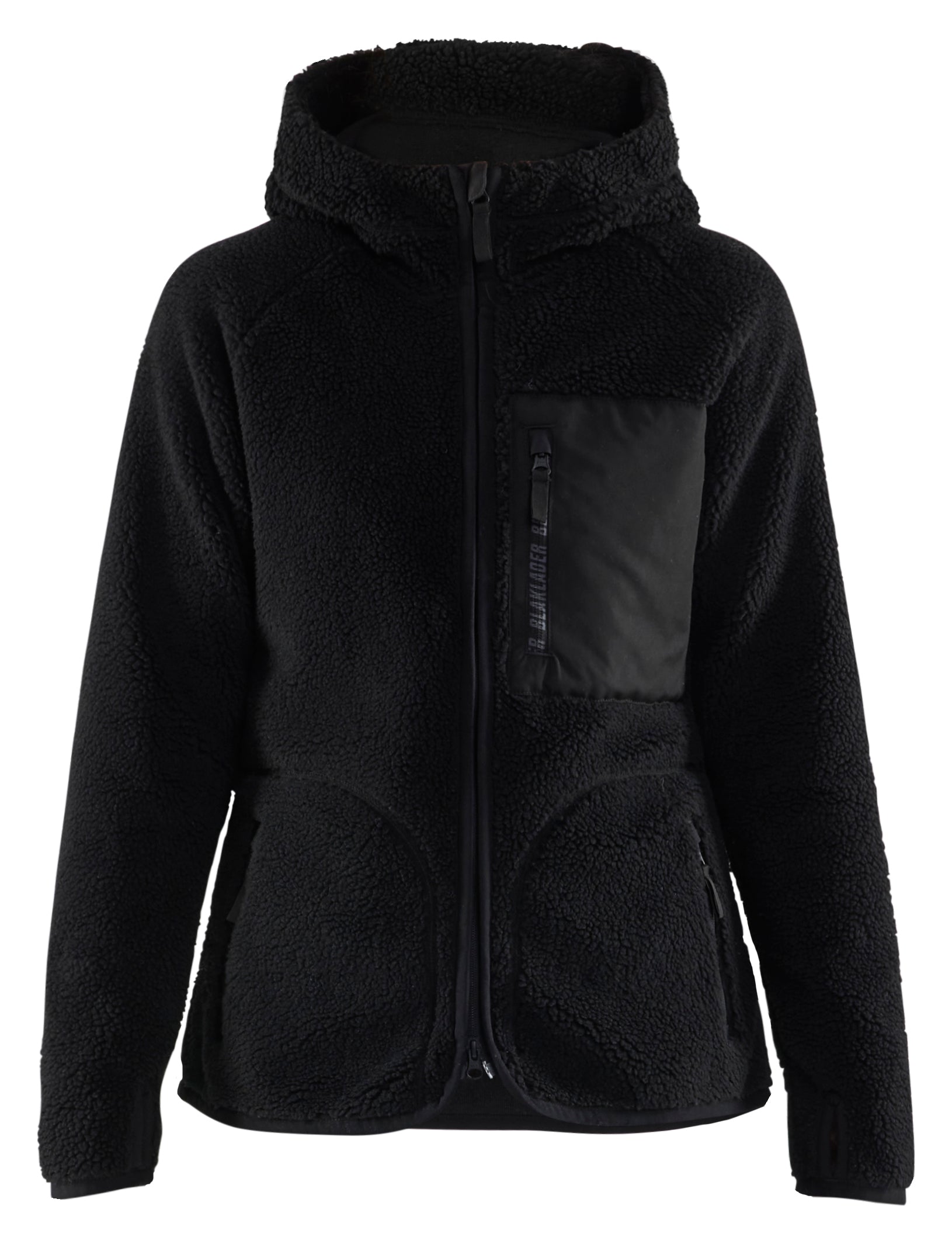 Dame Fiberpels Jakke med hætte