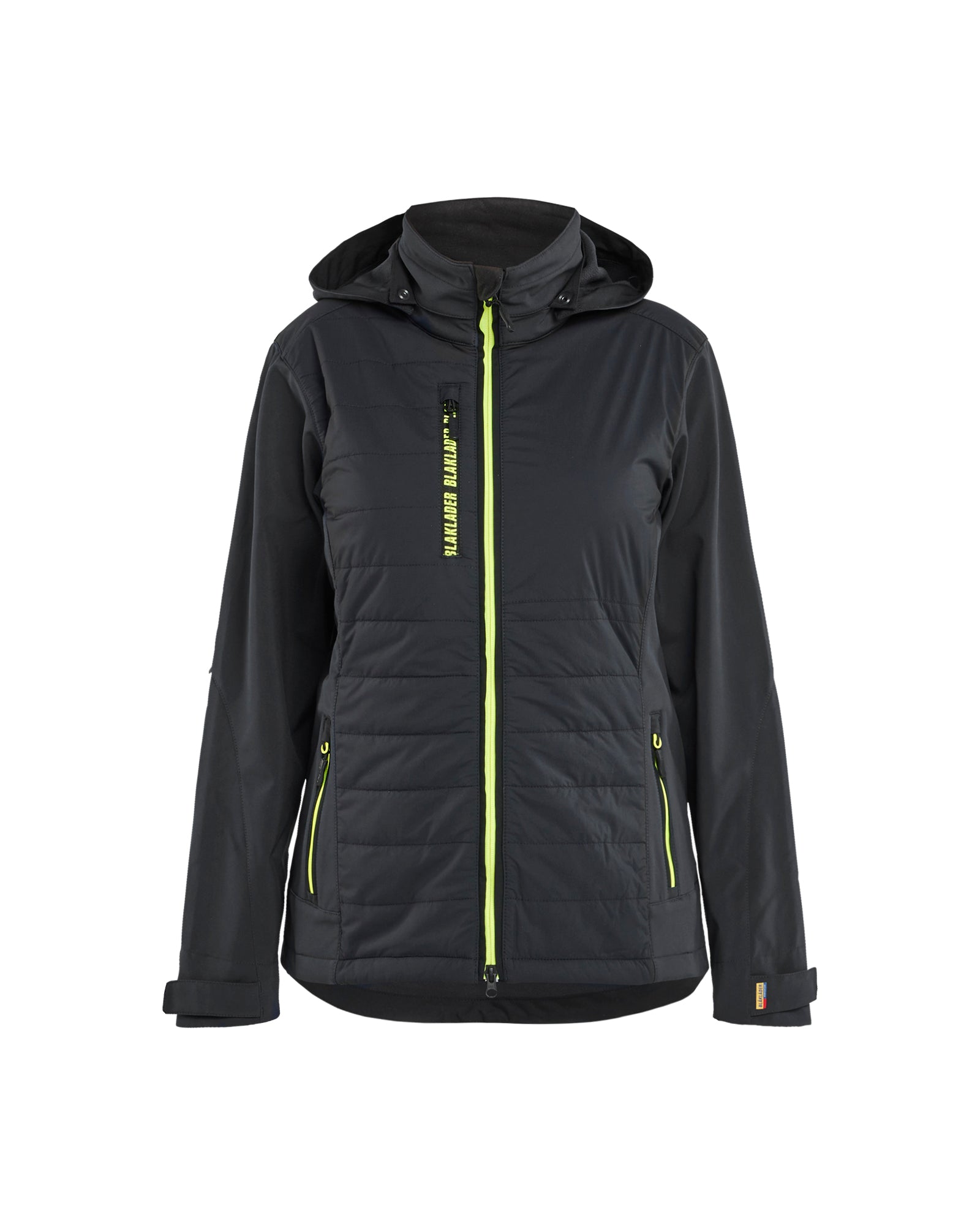 Blåkläder 4733 Dame Hybridjakke, Sort/High Vis Gul