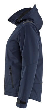Blåkläder 4751 Dame Letforet Vinter Softshelljakke produktfoto med tryk