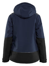 Blåkläder 4751 Dame Letforet Vinter Softshelljakke nærbillede med logo
