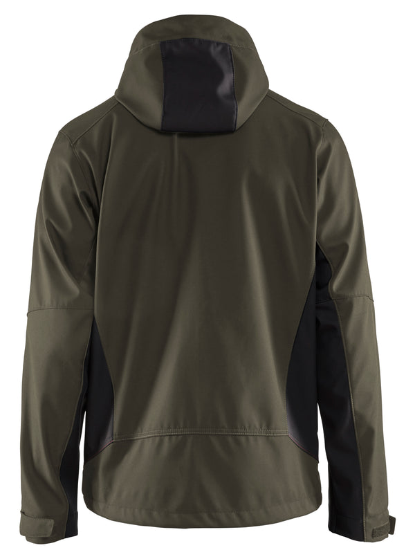 Blåkläder 4753 Softshell Jakke med hætte med tryk eller logo – arbejdstøj og firmatøj