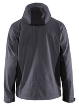 Blåkläder 4753 Softshell Jakke med hætte produktbillede med tryk