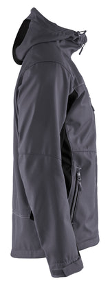 Blåkläder 4753 Softshell Jakke med hætte detalje med firmalogo