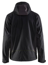 Blåkläder 4753 Softshell Jakke med hætte materiale med logo