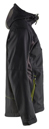 Blåkläder 4753 Softshell Jakke med hætte produktbillede til broderi