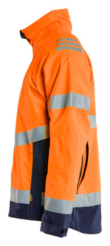 Blåkläder 4760 High Vis Skaljakke nærbillede med tryk