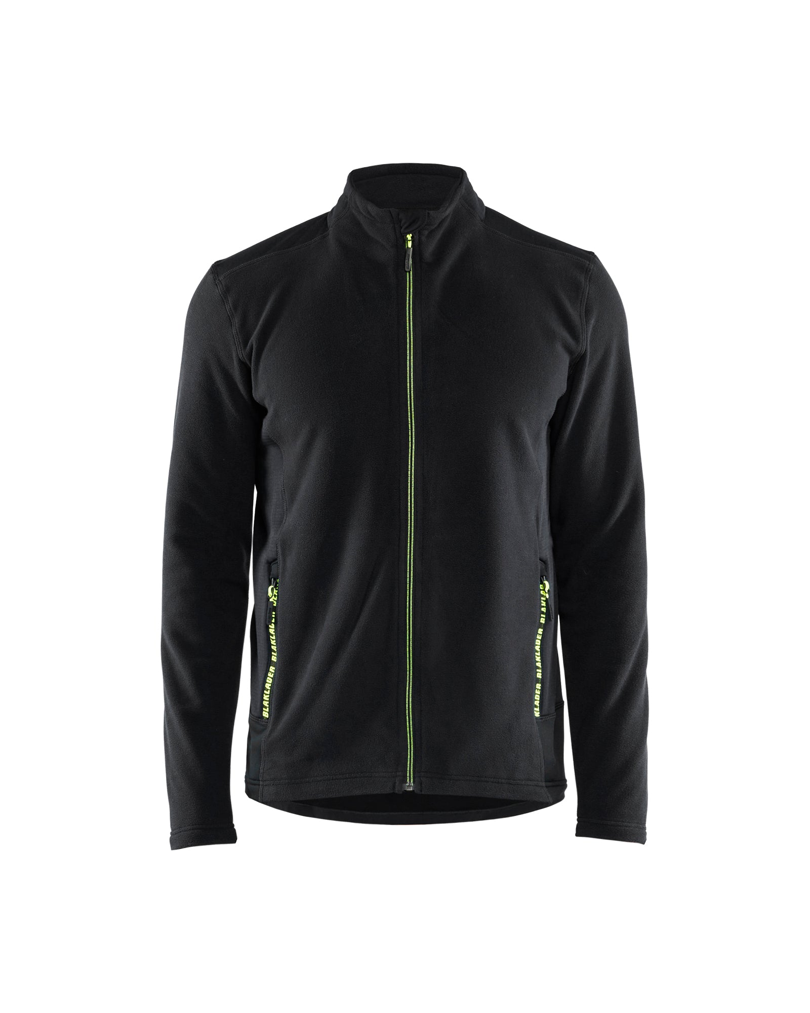Blåkläder 4765 Microfleece jakke, Sort/High Vis Gul