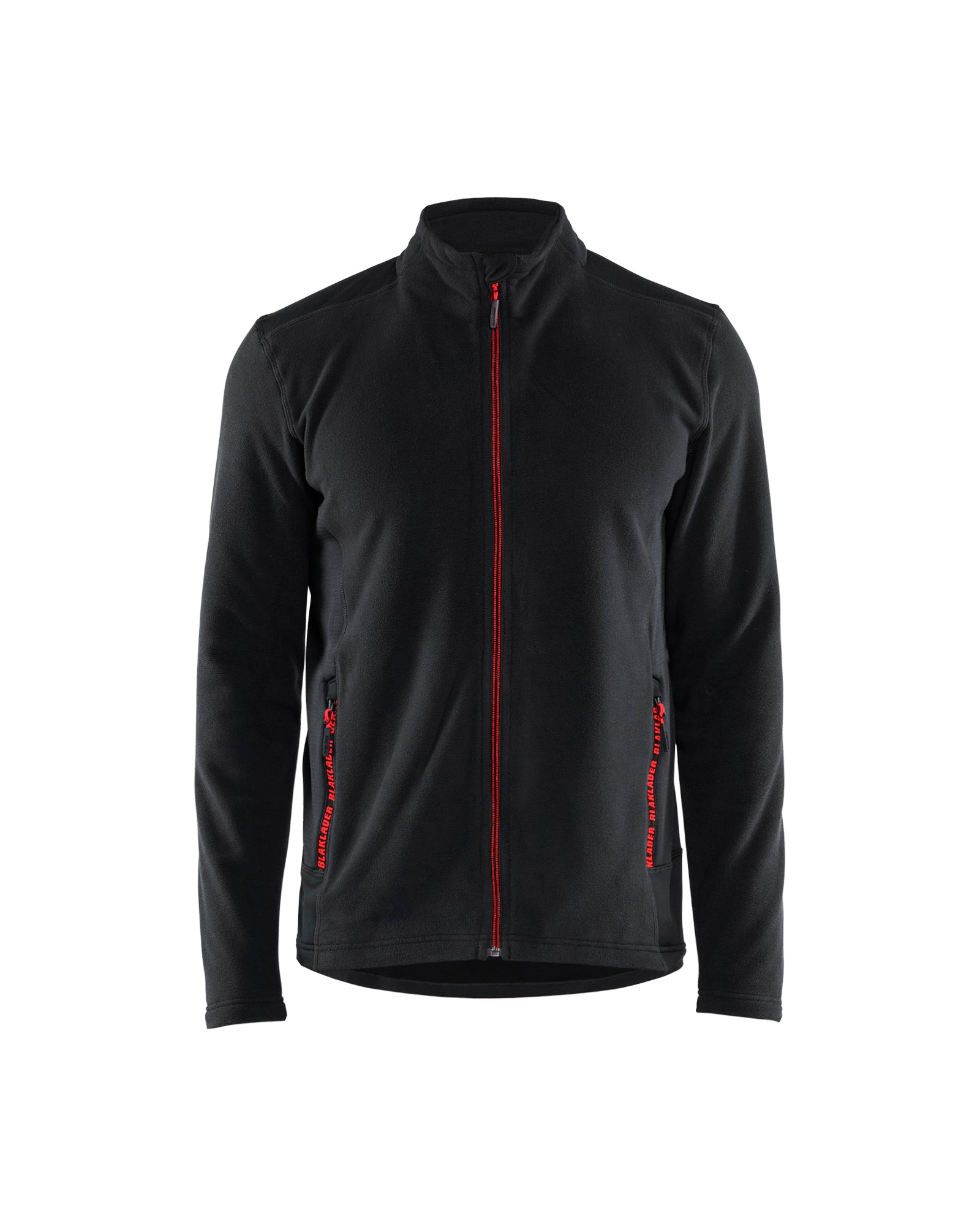 Blåkläder 4765 Microfleece jakke, Sort/Rød