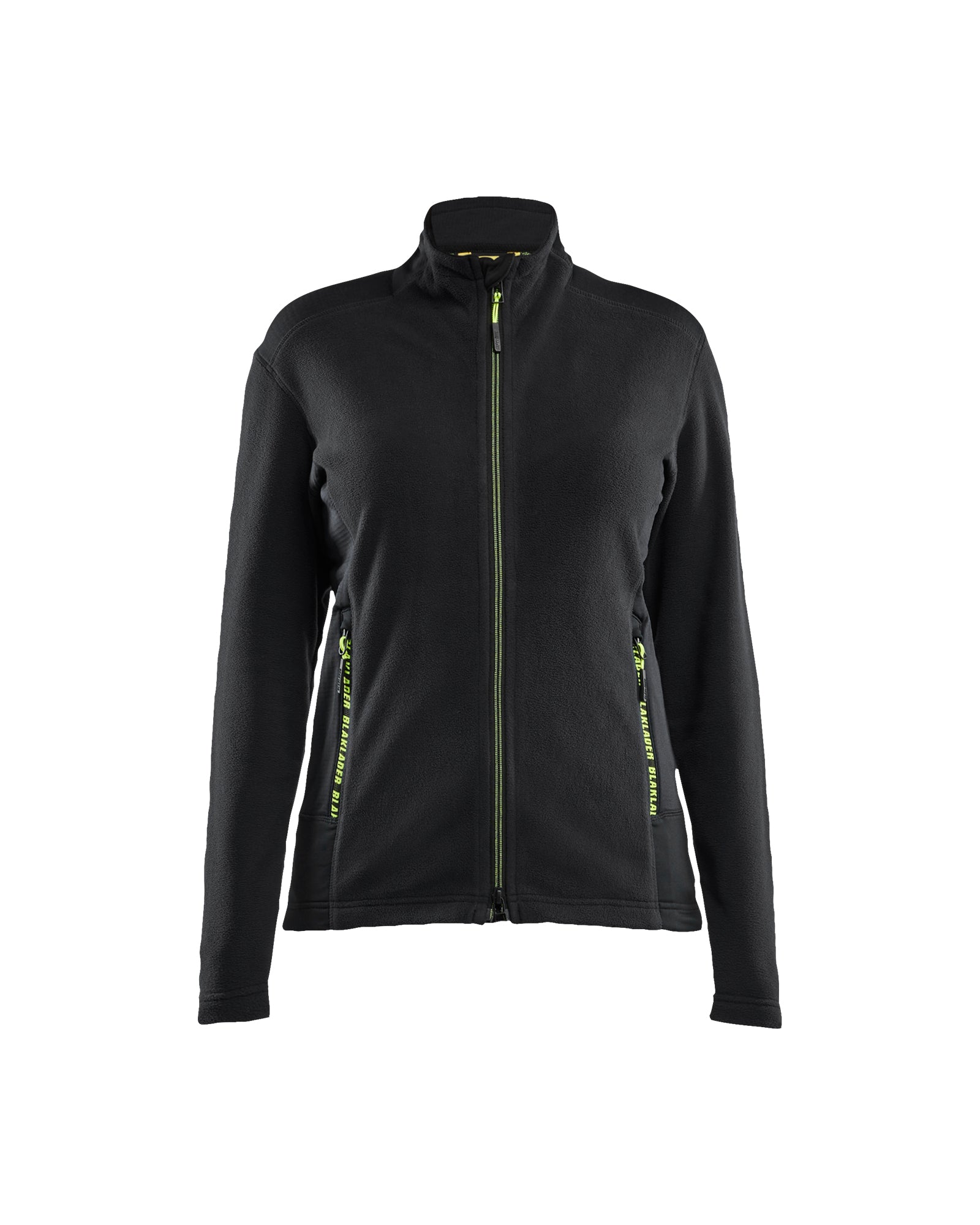 Blåkläder 4766 Dame microfleece jakke, Sort/High Vis Gul