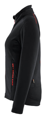 Blåkläder 4766 Dame microfleece jakke nærbillede med tryk