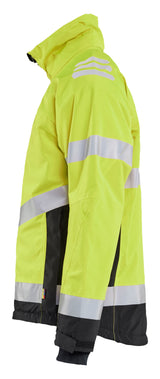 Blåkläder 4780 High Vis Letforet Vinterjakke produktbillede med tryk