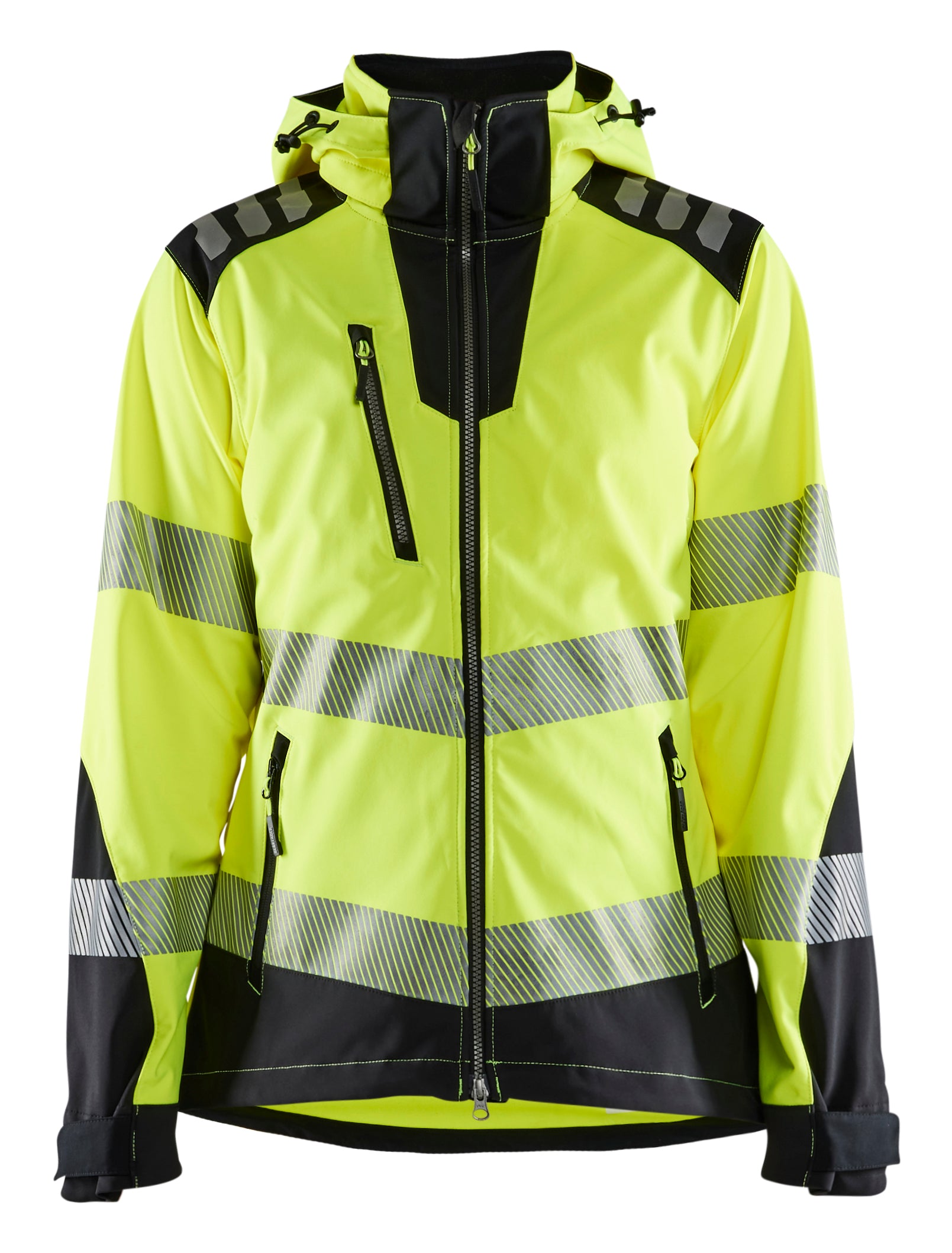 Dame High Vis Softshelljakke