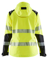 Blåkläder 4791 Dame High Vis Softshelljakke nærbillede med logo