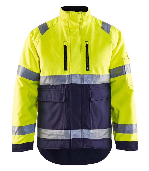 Blåkläder 4827 High Vis Vinterjakke med tryk eller logo – arbejdstøj og firmatøj