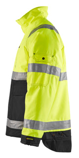 Blåkläder 4827 High Vis Vinterjakke produktbillede med tryk