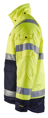 Blåkläder 4828 High Vis Vinterjakke bævernylon produktfoto med tryk