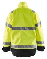 Blåkläder 4828 High Vis Vinterjakke bævernylon nærbillede med logo