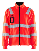 Blåkläder 4833 High Vis Fleecejakke detalje med firmalogo