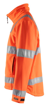 Blåkläder 4838 High Vis Softshell Jakke produktfoto med tryk