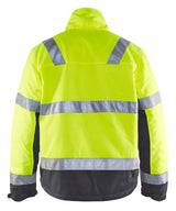 Blåkläder 4862 High Vis Vinterjakke nærbillede med logo