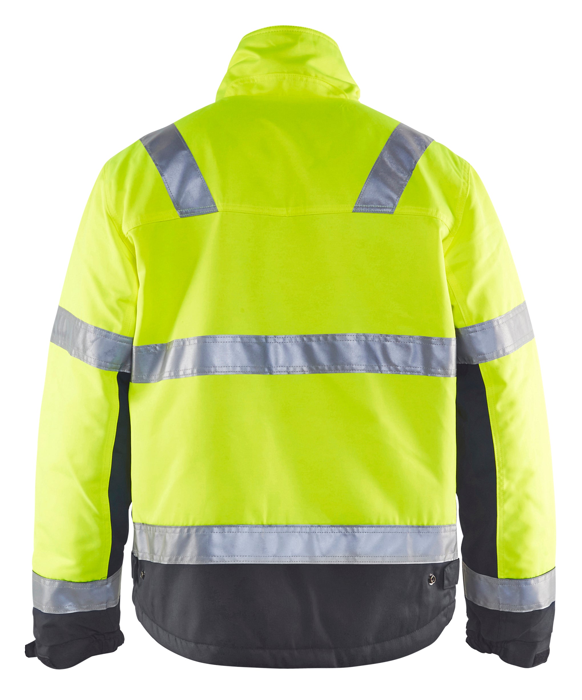 Blåkläder 4862 High Vis Vinterjakke nærbillede med logo