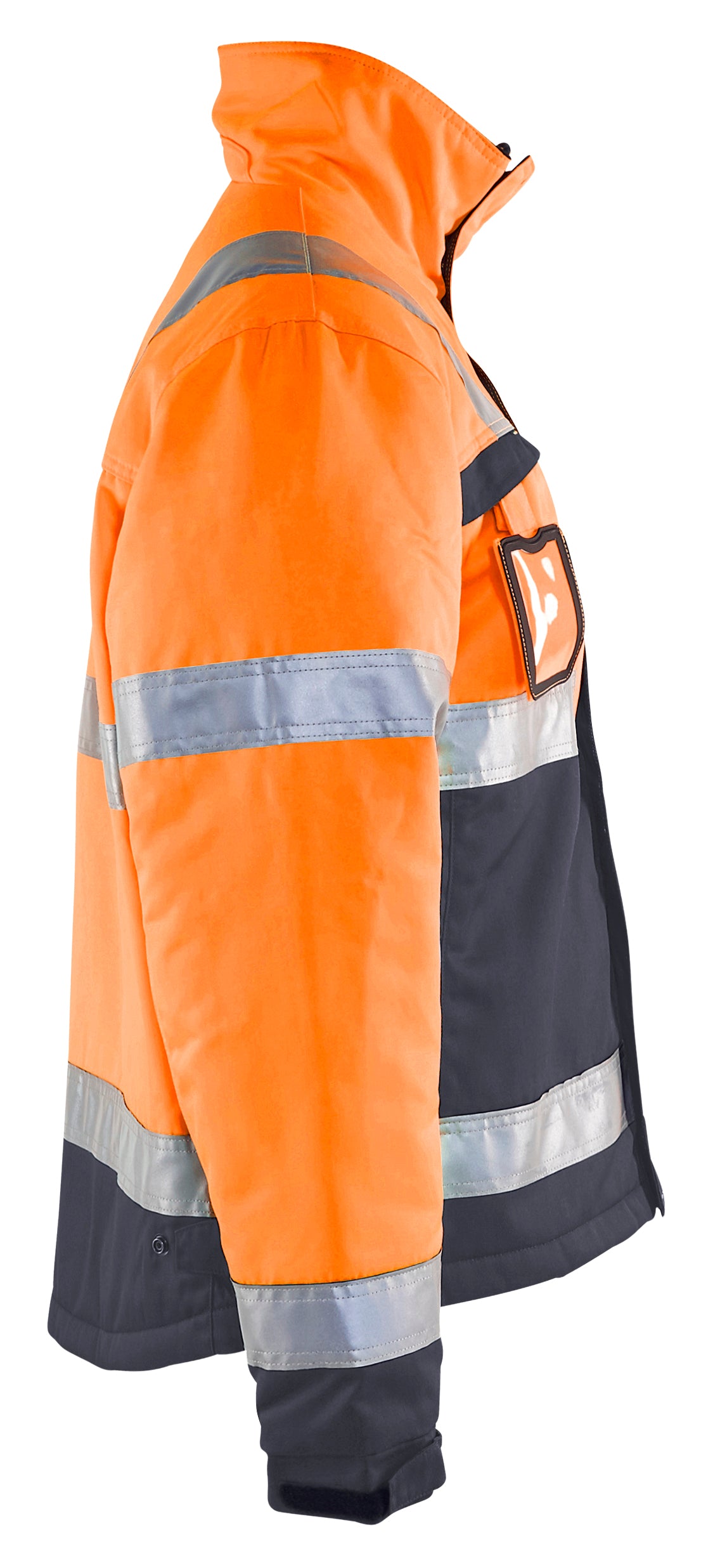 Blåkläder 4862 High Vis Vinterjakke nærbillede til broderi