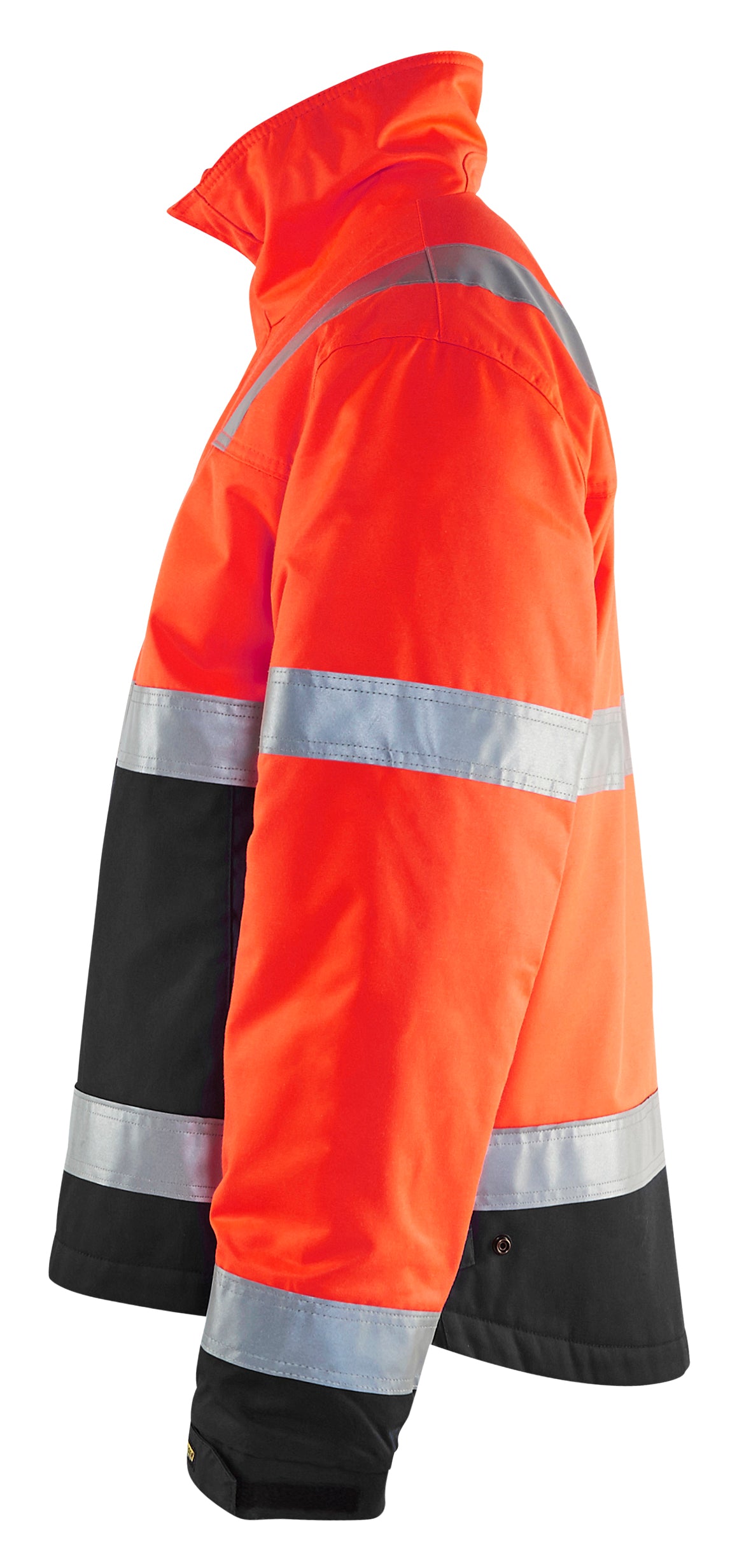Blåkläder 4862 High Vis Vinterjakke detalje med tryk