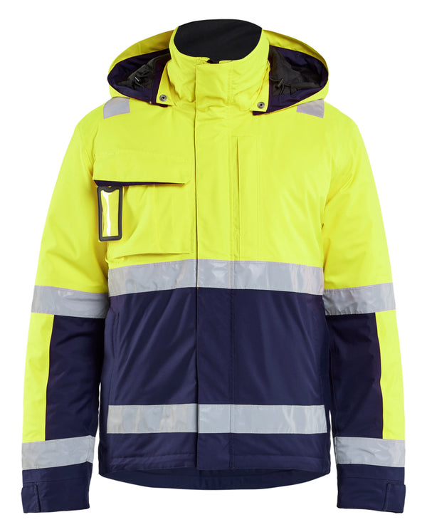 Blåkläder 4870 High Vis Vinterjakke med tryk eller logo – arbejdstøj og firmatøj