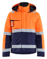 Blåkläder 4870 High Vis Vinterjakke detalje med firmalogo