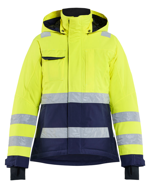 Blåkläder 4872 Dame High Vis Vinterjakke med tryk eller logo – arbejdstøj og firmatøj