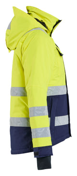 Blåkläder 4872 Dame High Vis Vinterjakke detalje til broderi