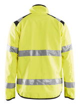 Blåkläder 4877 High Vis Light Softshell Jakke nærbillede med logo