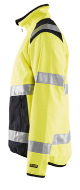 Blåkläder 4877 High Vis Light Softshell Jakke produktbillede med tryk