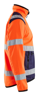 Blåkläder 4877 High Vis Light Softshell Jakke produktbillede til broderi