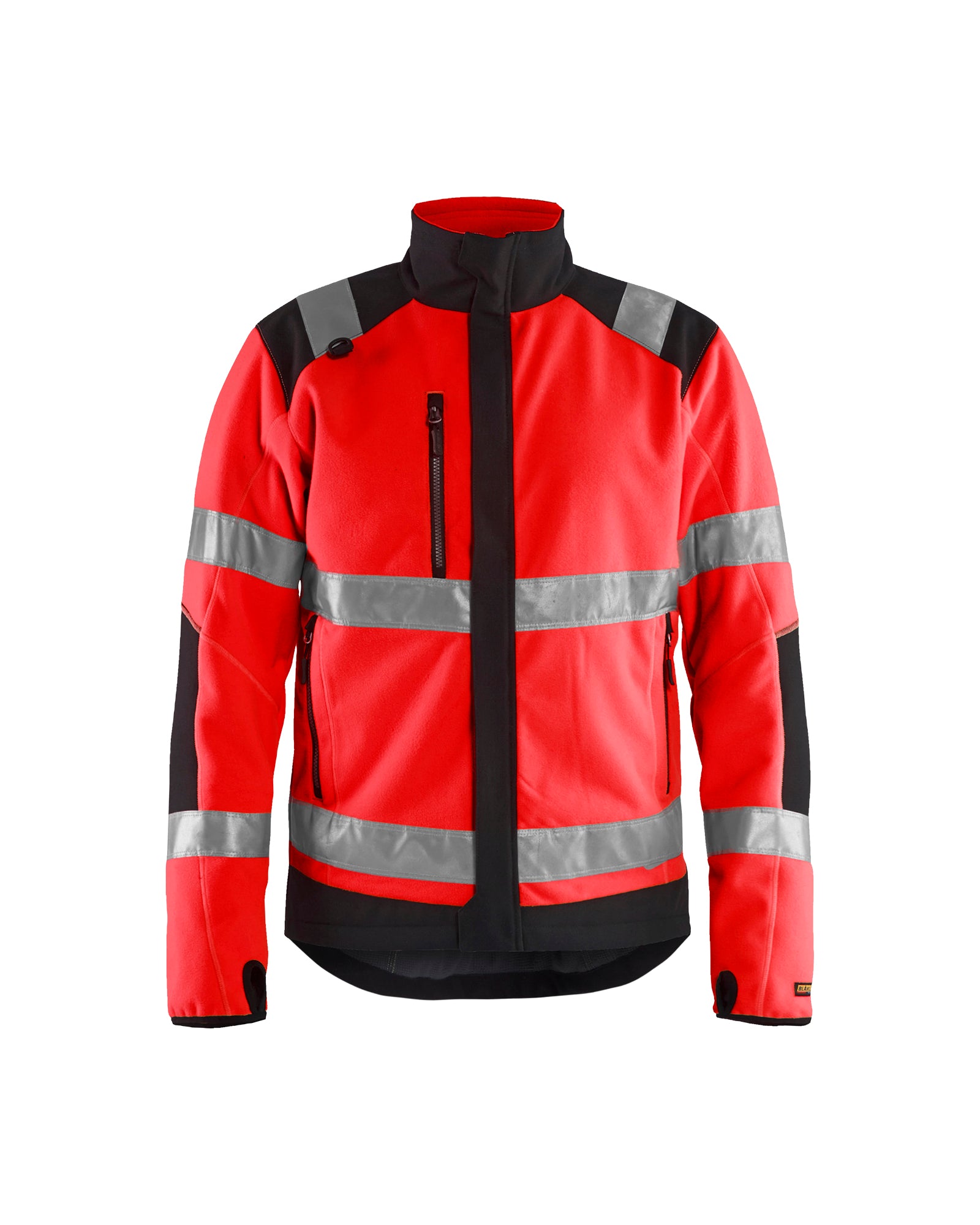 Blåkläder 4888 High Vis Vindtæt Fleecejakke, High Vis Rød/Sort