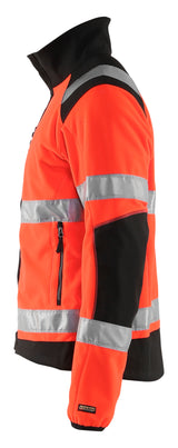 Blåkläder 4888 High Vis Vindtæt Fleecejakke produktfoto med tryk