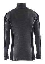 Blåkläder 4899 Undertrøje Merinould Half Zip Warm produktbillede med logo