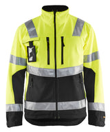 Blåkläder 4900 High Vis Softshell Jakke materiale med firmalogo